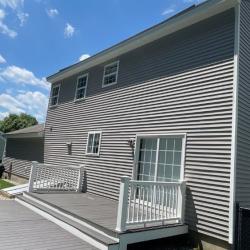 Black Stains on White Fascia and Gutters in Merrimack, NH