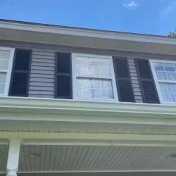 Black Stains on White Fascia and Gutters in Merrimack, NH 9