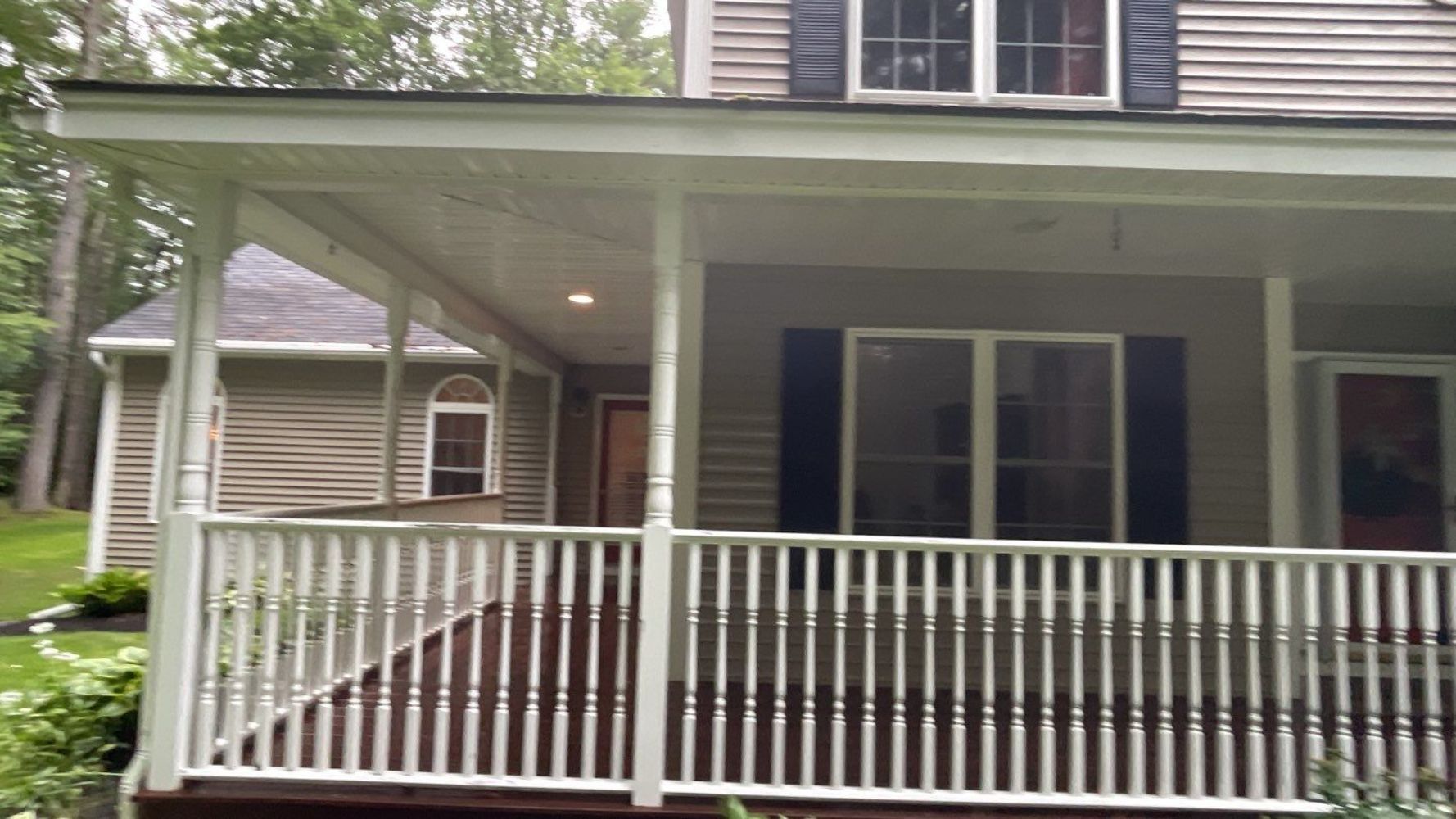 House farmers porch and stamped concrete patio cleaning in merrimack nh