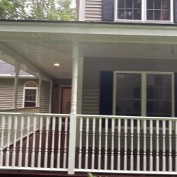 House, Farmer's Porch, and Stamped Concrete Patio Cleaning in Merrimack, NH