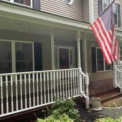 House, Farmer's Porch, and Stamped Concrete Patio Cleaning in Merrimack, NH 5