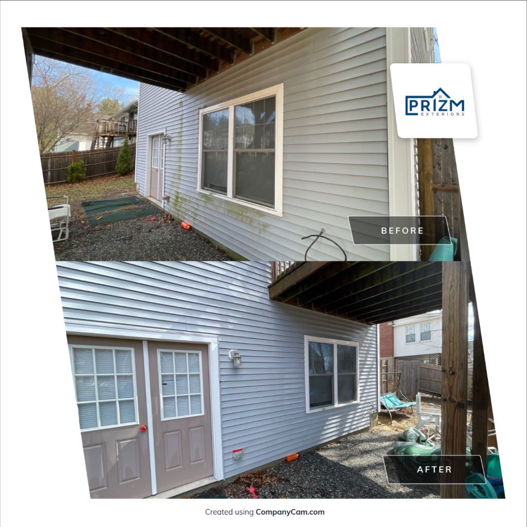 Milford nh house wash deck cleaning