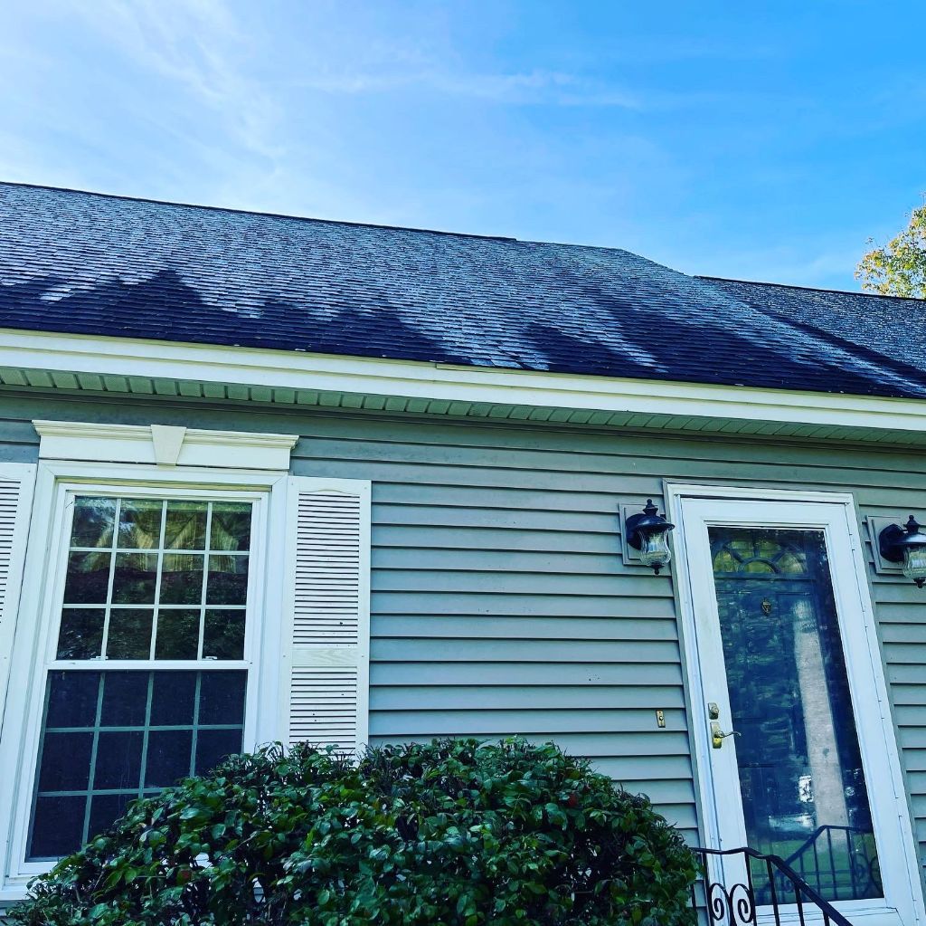 Roof cleaning moss treatment merrimack nh