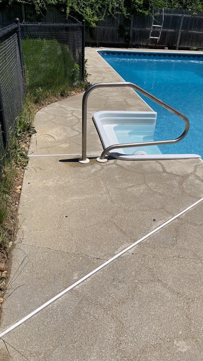 Surface cleaning concrete pool patio merrimack nh