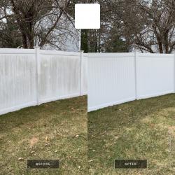 Vinyl White Fence Cleaning in Merrimack, NH